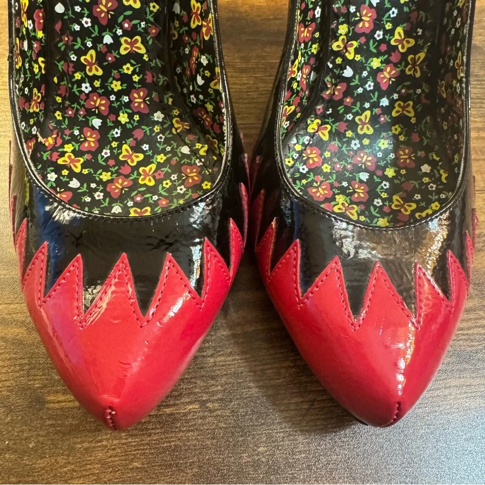BETSEYVILLE by BETSEY JOHNSON Women's Heels 4" Black & Pink SIZE 9 - Picture 5 of 9